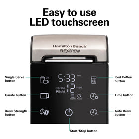 Hamilton Beach FlexBrew Advanced compact design ideal for tight spaces