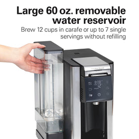 Hamilton Beach FlexBrew Advanced cup rest suitable for standard mugs