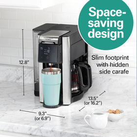 Hamilton Beach FlexBrew Advanced removable reservoir for versatile placement