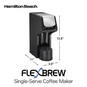 Hamilton Beach FlexBrew removable cup rest accommodates standard cups