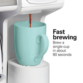56 oz reservoir of the FlexBrew Trio supports multiple servings.