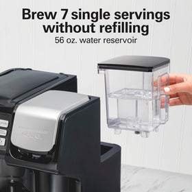 Single cup in 90 seconds with FlexBrew Trio for busy mornings