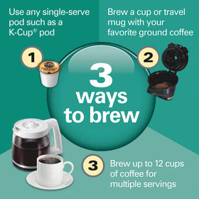 FlexBrew Trio single cup in 90 seconds illustrating fast brew.