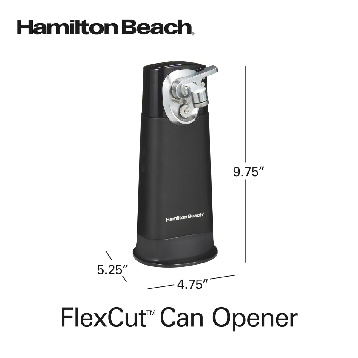 Everyday kitchen use with Hamilton Beach FlexCut for smooth can opening