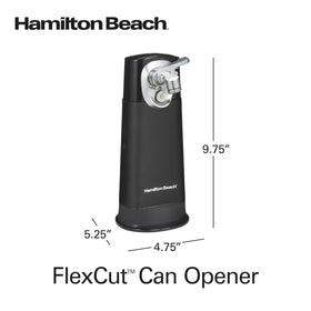 Everyday kitchen use with Hamilton Beach FlexCut for smooth can opening