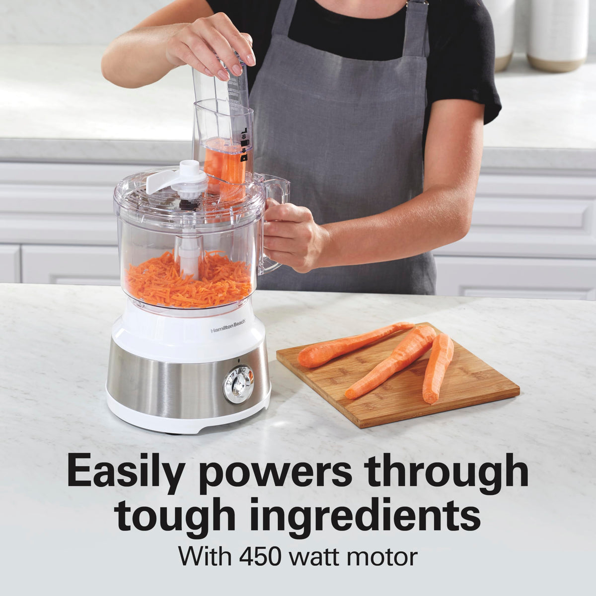 Hamilton Beach 2-speeds-pulse control lets you tailor textures for sauces and dips