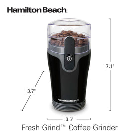 Hamilton Beach Fresh Grind uses a simple one-button operation for quick, fresh grinding.
