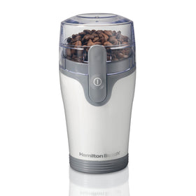 Hamilton Beach Fresh Grind grinder on counter for quick coffee prep