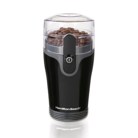 Hamilton Beach Fresh Grind on countertop, compact design for convenient coffee, herbs, and spice grinding.