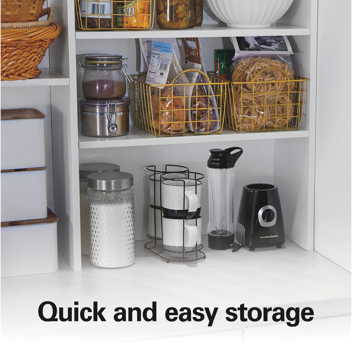 Hamilton Beach Go Sport compact design fits in cabinets and bags