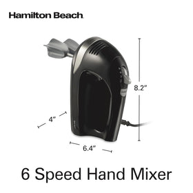 Hamilton Beach hand mixer in black design for modern kitchens.