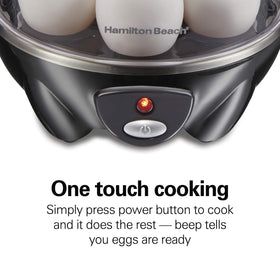 Hamilton Beach indicator light signals when eggs are done.