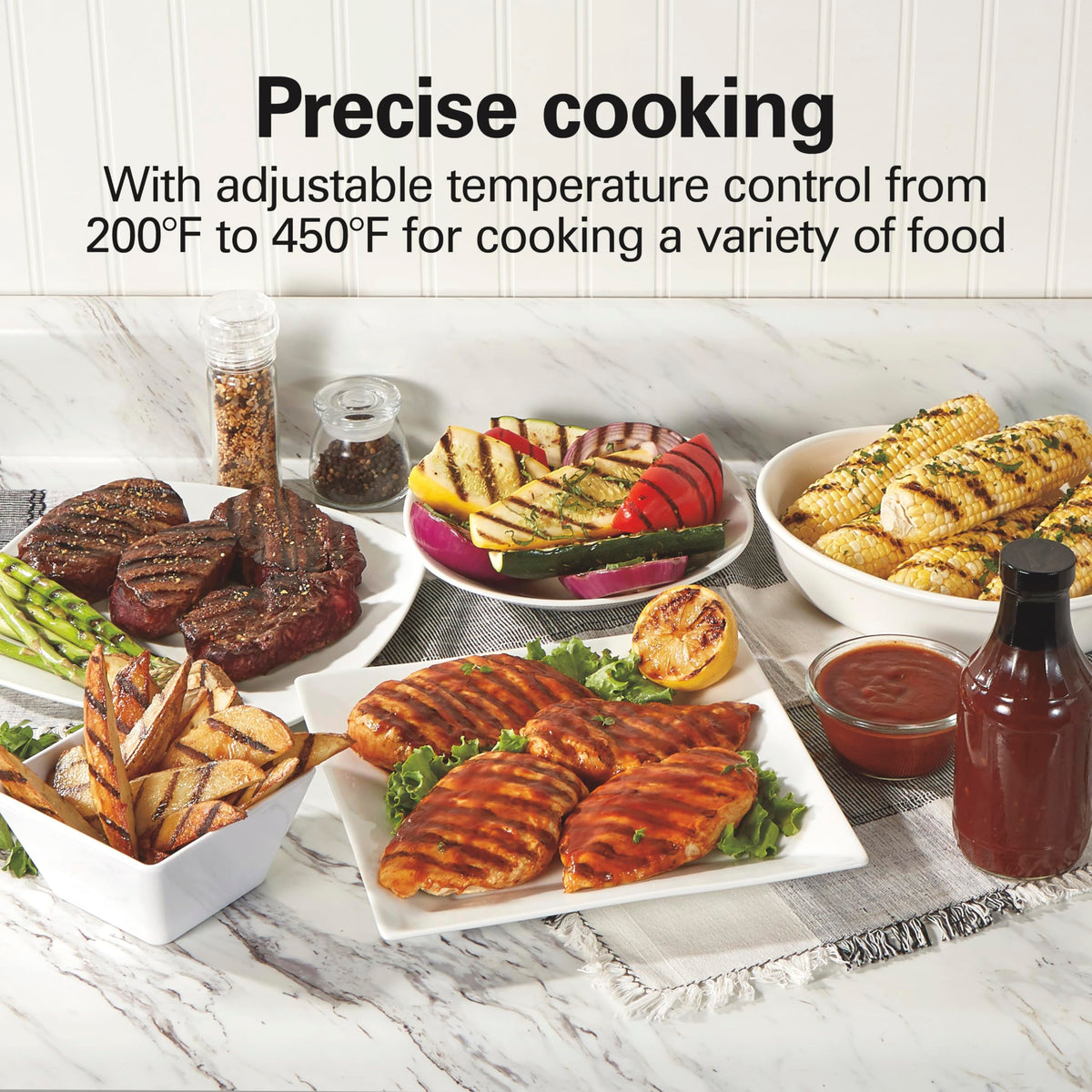 Hamilton Beach grill lid is removable and dishwasher-safe for quick cleaning.