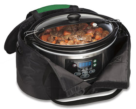 Hamilton Beach internal mesh net secures the cooker for mess-free travel