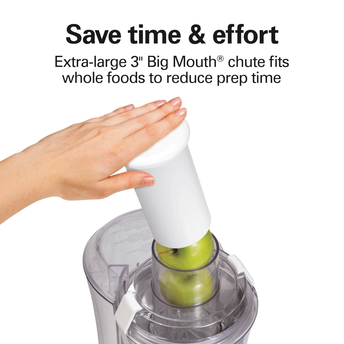Hamilton Beach juicer BPA-free materials support healthy, worry-free juicing.