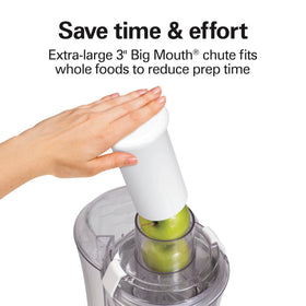 Hamilton Beach juicer BPA-free materials support healthy, worry-free juicing.