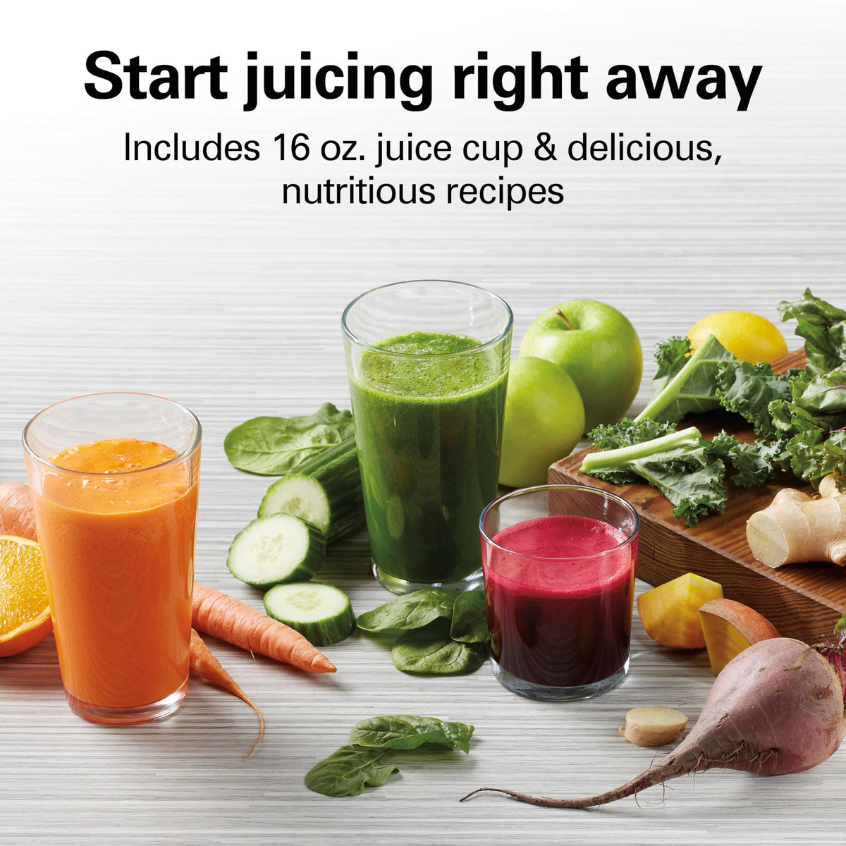 Hamilton Beach juicer is easy to clean thanks to removable parts and brush.