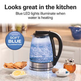 Boil dry protection keeps the kettle safe when water is low