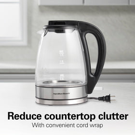 Hamilton Beach stainless-steel base adds durable, modern design.
