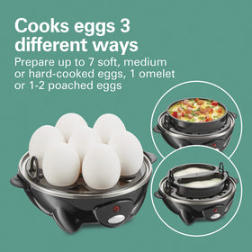 Hamilton Beach omelet bowl doubles as a steamer for vegetables.
