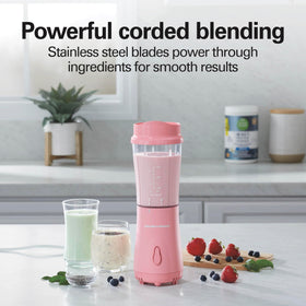 Hamilton Beach one-touch blending for quick protein shakes and smoothies.