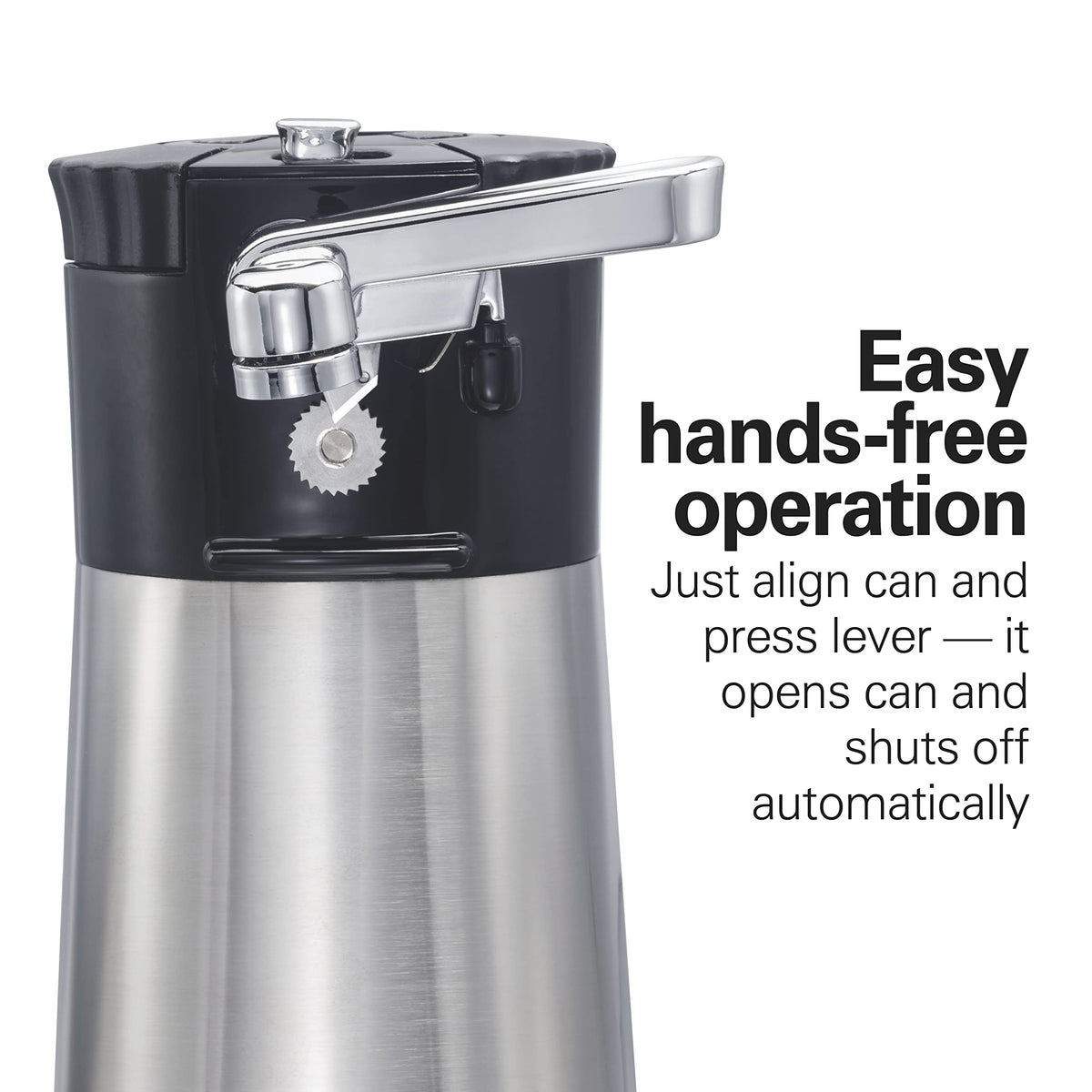 Hamilton Beach OpenStation washable cutting lever cleans quickly after use