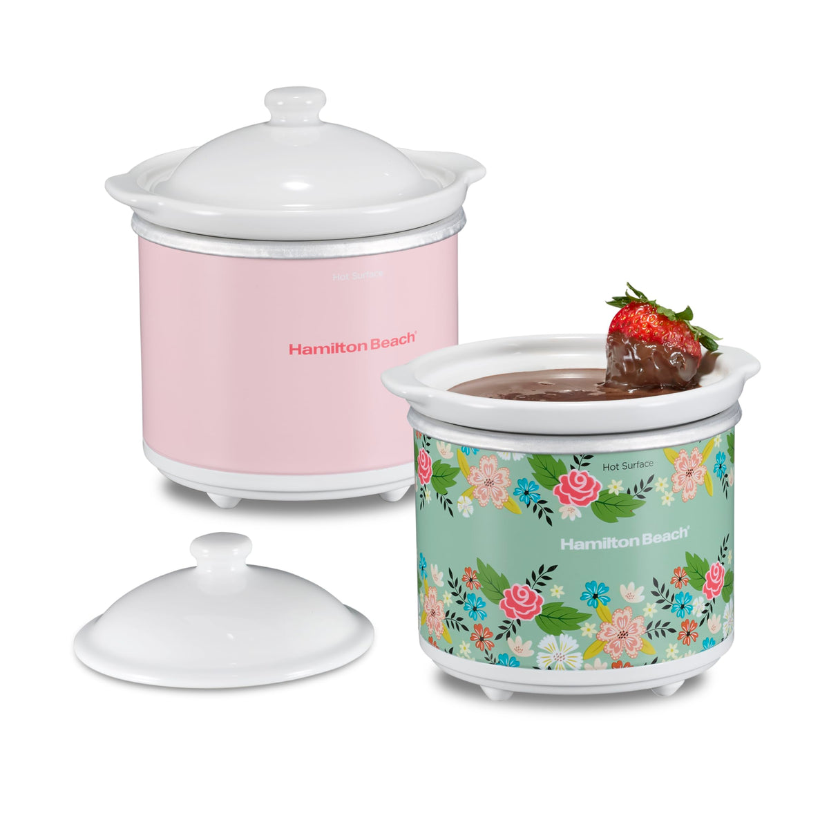 Hamilton Beach Party Dipper pink-dipper enhances parties by keeping dips warm.