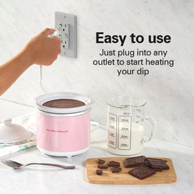 Hamilton Beach plug-in-heating enables quick setup for hosting.