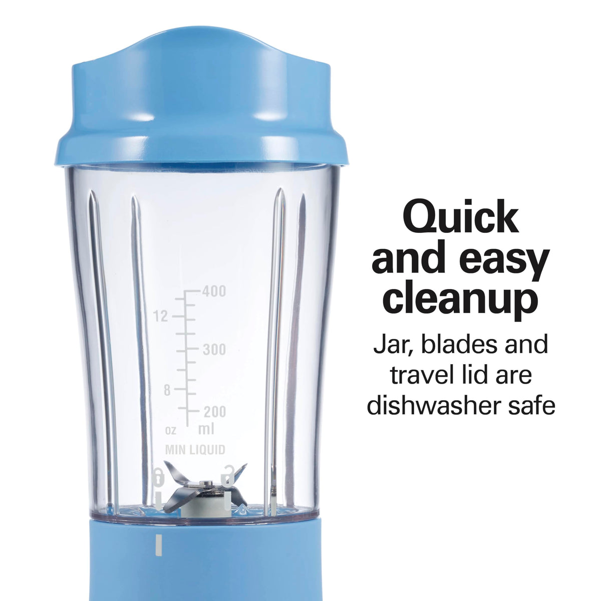 Hamilton Beach compact design blender fits in most cup holders