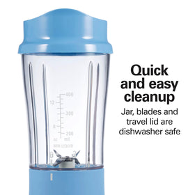Hamilton Beach compact design blender fits in most cup holders