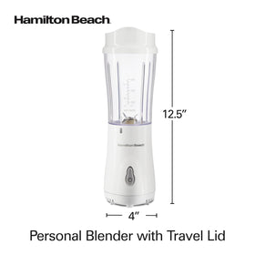 Hamilton Beach portable blender ideal for home, office, and travel.