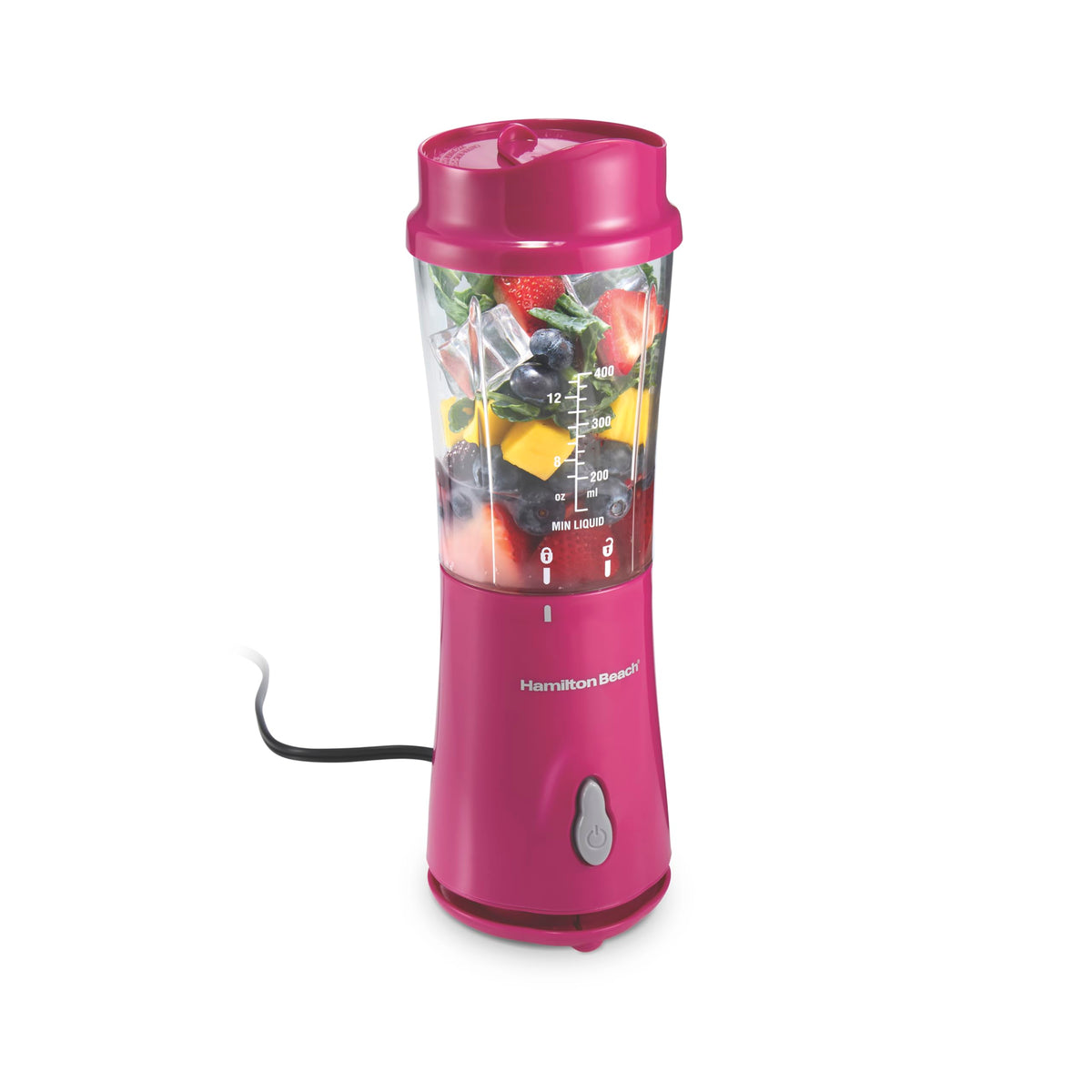 Hamilton Beach portable blender travel jar for on-the-go smoothies and shakes.