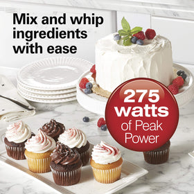 Hamilton Beach Power Deluxe features a bowl rest for stable use on bowls