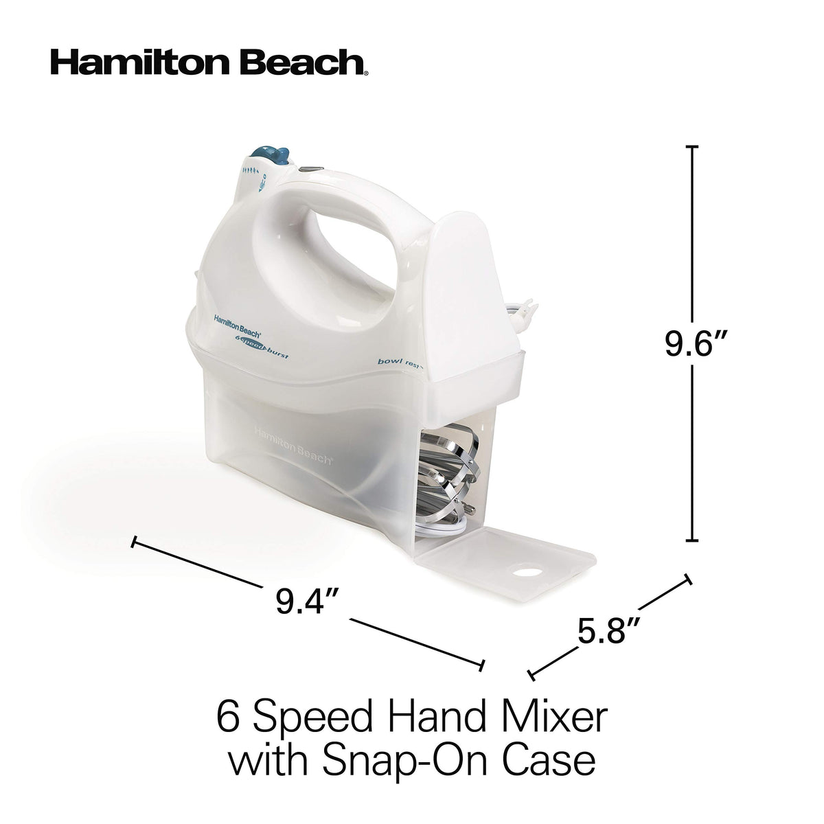 Hamilton Beach Power Deluxe white finish adds clean style to your kitchen