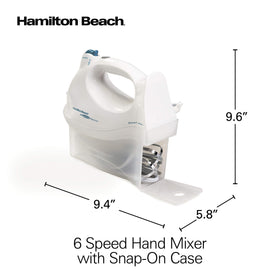 Hamilton Beach Power Deluxe white finish adds clean style to your kitchen