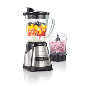 Hamilton Beach Power Elite blender with 40 oz jar for smooth blends and easy pouring.