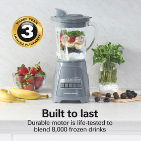 Hamilton Beach Power Elite blender 12 functions for smoothies and purees.