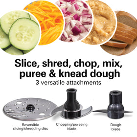 Powerful 500W motor enables precise chopping and pureeing