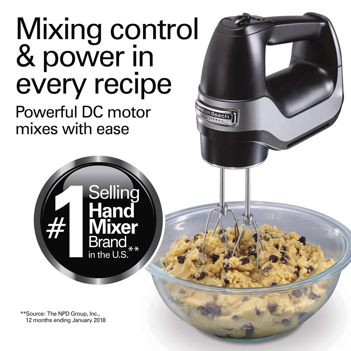 Hamilton Beach Professional 5-Speed Hand Mixer 5 year warranty