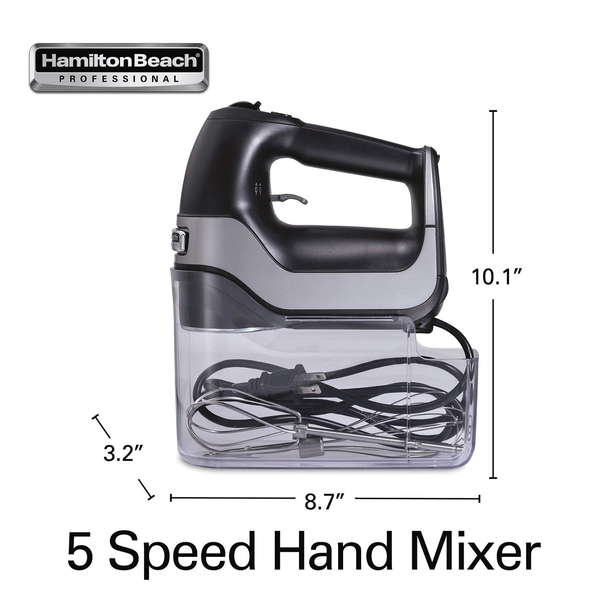 Hamilton Beach Professional 5-Speed Hand Mixer QuickBurst for extra power