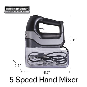 Hamilton Beach Professional 5-Speed Hand Mixer QuickBurst for extra power