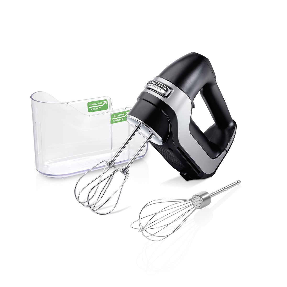 Hamilton Beach Professional 5-Speed Hand Mixer with slow start for smooth ingredient addition
