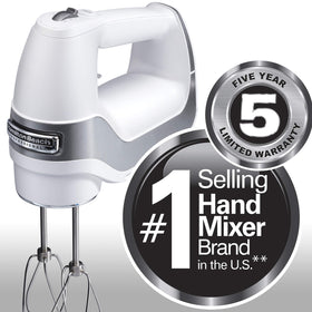 Hamilton Beach Professional dishwasher-safe attachments simplify cleanup after baking.
