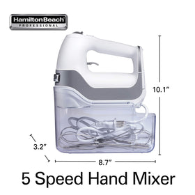 Hamilton Beach Professional lockable cord stays out of the way while you mix.