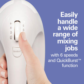 Hamilton Beach QuickBurst provides extra power at any speed.