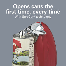Removable cutting unit of the Hamilton Beach can opener for easy dishwasher cleaning.