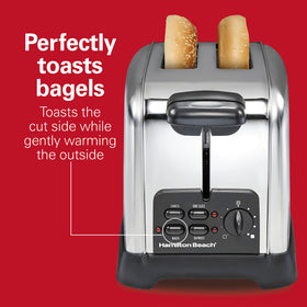 Toast Boost lifts smaller slices for easy retrieval after toasting.