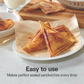 PFAS-free nonstick plates on Hamilton Beach sandwich maker for easy cleanup