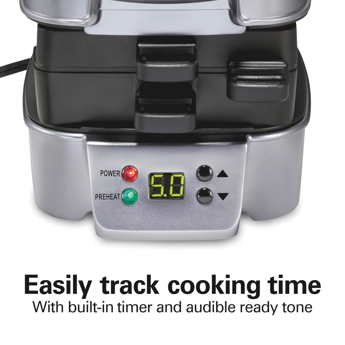 Hamilton Beach Sandwich Stacker compact storage, saves counter space in small kitchens.