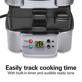 Hamilton Beach Sandwich Stacker compact storage, saves counter space in small kitchens.